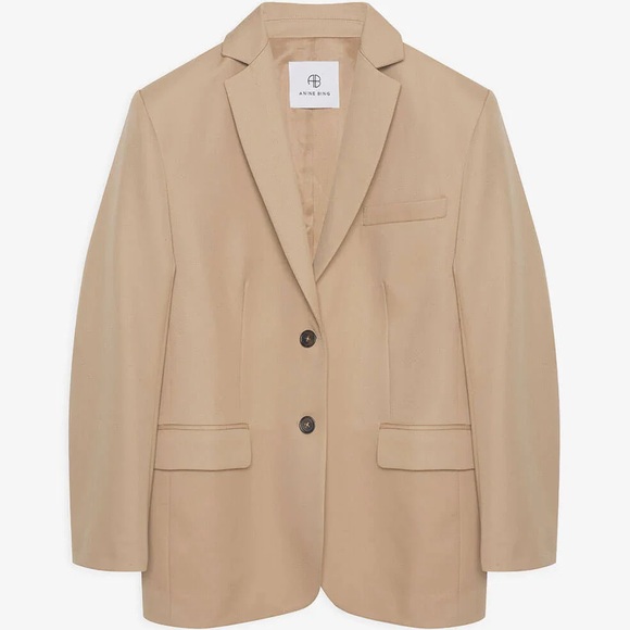 NWT Anine Bing QuinnBlazer-Deep Sand - Picture 3 of 8